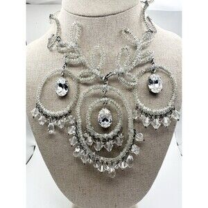 Otazu Crystal Rhinestone Lolita Statement Necklace 18”